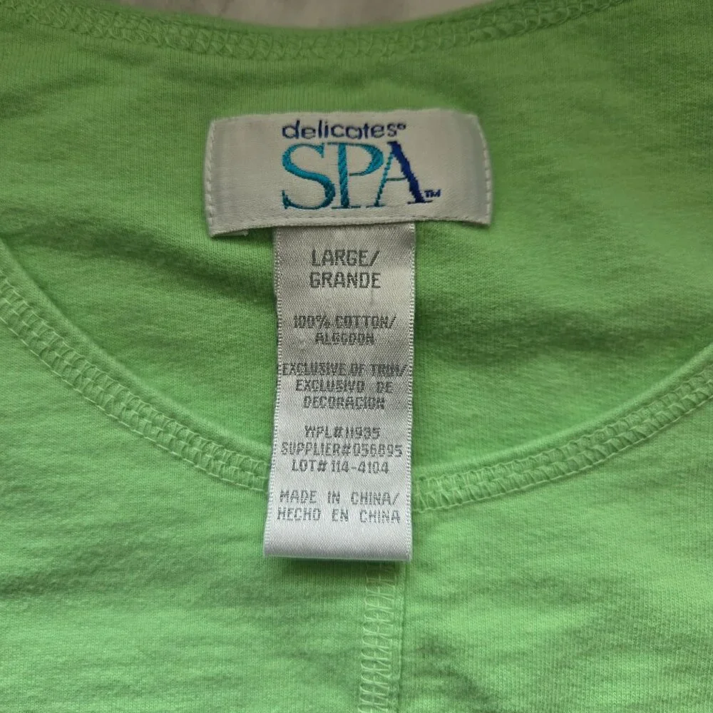JC Penney's Delicates SPA Short-Sleeve Dress Womens Size L - Picture 2 of 7